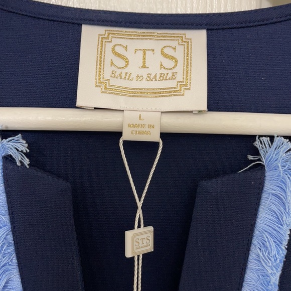 Sail to Sable Navy Tunic Dress - Sz L - Picture 4 of 6